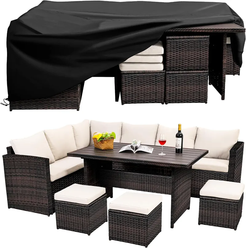 Wumiokio Patio Furniture Set, 7 Pieces